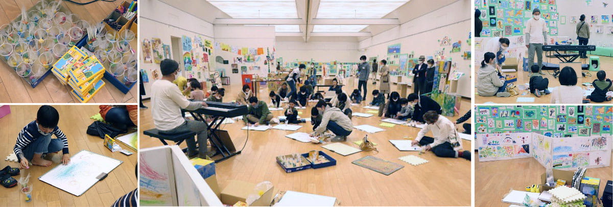 ワークショップ:2021年4月音を描くこと、絵を奏でること。