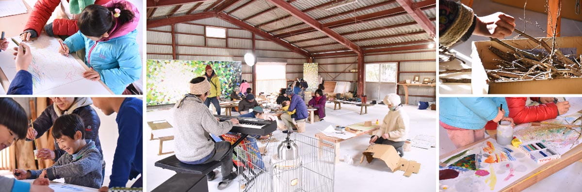 ワークショップ:2022年2月音を描くこと、絵を奏でること。